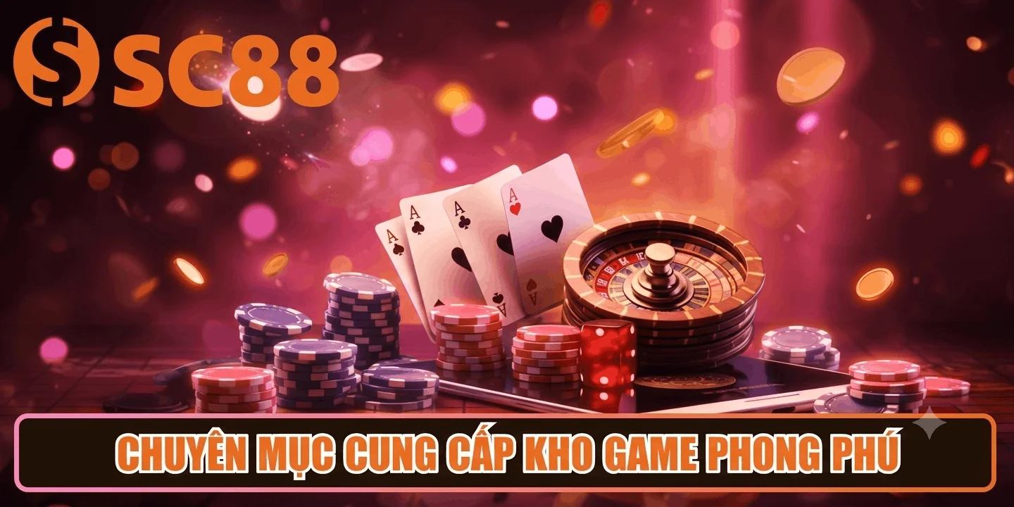 Chuyên mục cung cấp kho game phong phú, phù hợp với nhiều phong cách giải trí