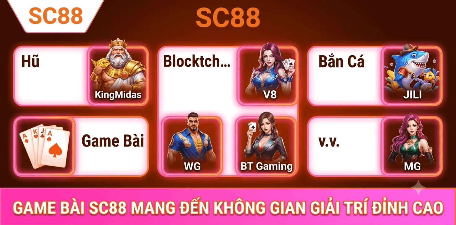 Game bài SC88 mang đến không gian giải trí đỉnh cao cho anh em giải trí