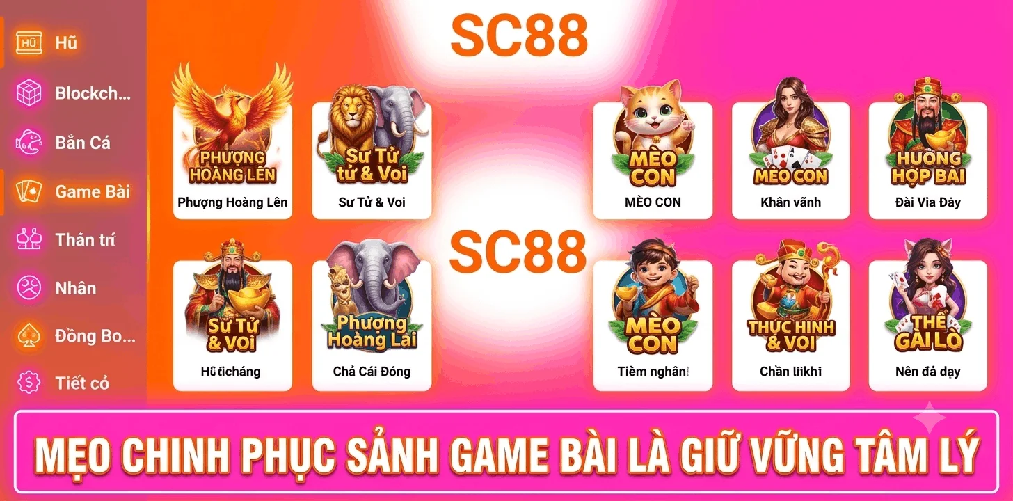 Mẹo chinh phục sảnh game bài từ chuyên gia là giữ vững tâm lý